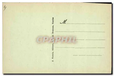 NANTES - La Loire au Pont de la Bourse — J. Nozals, éditeur, 3, quai Brançais, Nantes — Verso