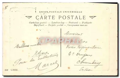 Most Lafayette — Lyon — Wydawca nie widoczny — Rewers