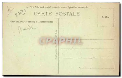 Montferrand - Puerta de escalera (siglo XV) coronada por las Armas de la Ciudad de Montferrand (Maison Brun-Pagès, rue de la Fontaine) — Reverso