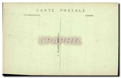 Chinon (Indre-et-Loire) — Vista Geral em Direção ao Castelo e Torre da Torre — A.P. — Verso