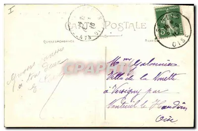 Senlis — La Catedral — Ed. J.B. — Reverso