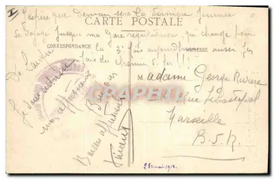 Langres — Portail Katedry — Widok z Square Henryot — Paul Mongin, księgarz-wydawca, w Langres — Rewers