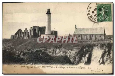 Ponta de Saint-Mathieu — A Abadia, o Farol e a Igreja — LL