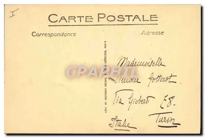 Compiègne — Zamek — Park i ławka Napoleona I — Wydawca Lévè et Neudéens Réunis, n°146 — Rewers