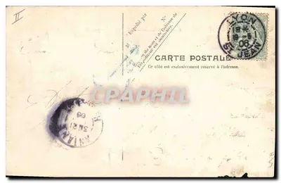 Lyon — Most La Fenillée — Perspektywa nabrzeża św. Wincentego — V.P. Paris No 25 — Rewers