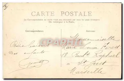 LYON - Most Lafayette — widok mostu nad Saône z miastem na tle — wydawca nieznany, n° 26 — Rewers