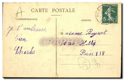 Besançon-les-Bains - Maison Rue Pasteur (XVIe siècle) — Collection Alainique - Clém. De Lareux, n°95 — Verso