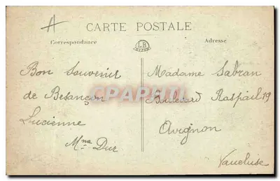 Besançon — Ponte Batente e Igreja da Madeleine — editor L.B. n°187 — Verso
