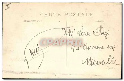 Nîmes - Wnętrze Domu Carrée (Muzeum) — P. Ruat, wyd., Marsylia, nr 1176 — Rewers