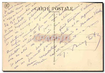Montpellier — Palacio de Justicia y el Arco de Triunfo — C. Denue, calle Gourjon, Masséville — Reverso