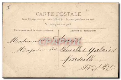 Bordeaux — La Porte Dijeaux — Wydawca: C. Brameau, nr 5 — Rewers