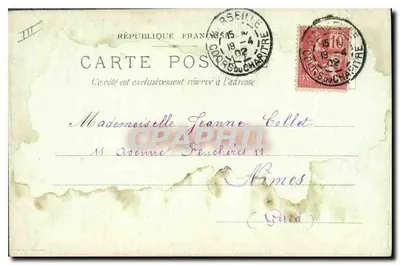 Marseille — A Igreja de São Vicente de Paulo (Les Rifoemis) — Magasin Général, 11-13 Rue Saint-Pierre — Verso