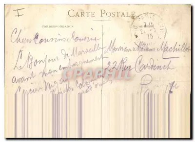 Marsiglia — Il monumento dei Mobiles e la Chiesa dei Riformati — CPHIL — Verso