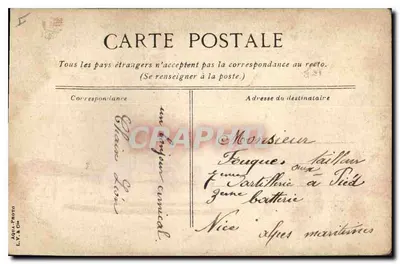 Marseille, Reformowani i Pomnik Mabiles — wydawca L.Y. & Ch. — Rewers