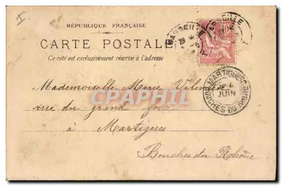 Marseille — Église Saint-Vincent-de-Paul — (Les Riformés) — Verso
