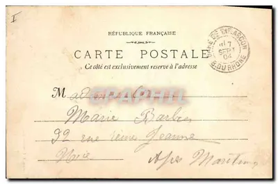 Tarascon - Portal Kościoła św. Marthe — Fotografia Z. Laroze, Marsylia, nr 1774 — Rewers