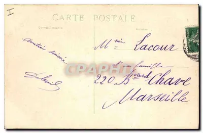 Tarascon — Kasteel genaamd van Koning René kant van de Rhône — Fot. Blanchin, Tarascon - Repr. int. — Achterkant