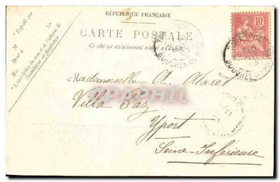 Tarascon — Zamek króla Renégo — Wejście — LL. — M. Sakas — Rewers