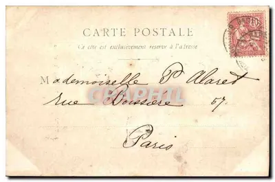 Tarascon — Portalna ulica św. Antoniego — wydawca B. F. Châlon-sur-Saône, nr 48 — Rewers