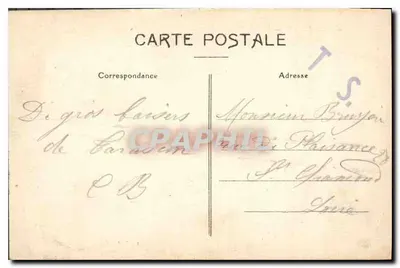 Tarascon — Vista del Castello del Re Renato, il Ponte Sospeso sul Rodano e la Torre Campanaria di Santa Marta — Editore L. A. — Verso