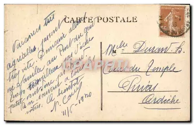 Tarascon — A Porta São João — editor Curnand, n°10 — Verso