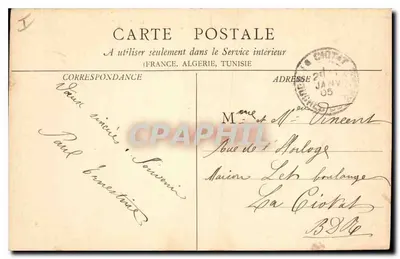 Avignon — Zewnętrzne fortece, Strona rzeki Rhône — B.F.C. ALON SAÔNE n°40 — Rewers