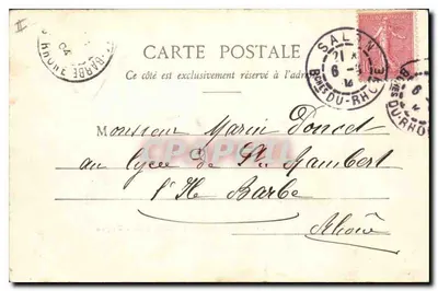 Avignon — Ponte Saint-Bénézet e Palácio dos Papas — Edição Gasta, fot. Nice, n° 2056 — Verso