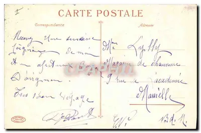 Avignon - Pałac Papieży (XIV wiek) — wydanie niezidentyfikowane, nr 9 — Rewers