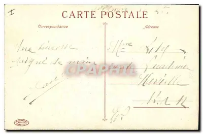 Avignon - O Palácio dos Pápaes (século XIV) — editor H. Duchronie, Marselha, n°9 — Verso