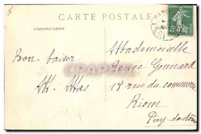 Avignon — Cour d'honneur do Palácio dos Papas — editor Mansille, n° 1007 bis — Verso