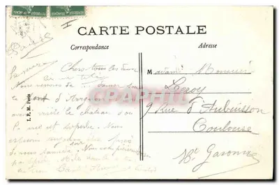 Avignon — Estátua de Crillon e Palácio dos Papas — Sarrazin em Avignon — Verso
