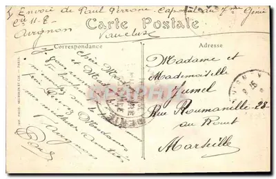 Avignon — O Castelo dos Papas e a Torre Campane — ND. Piflot, n° 147 — Verso