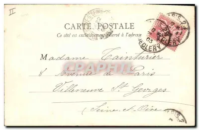 Plaats van het Paleis — Avignon — B. F., Parijs — Achterkant