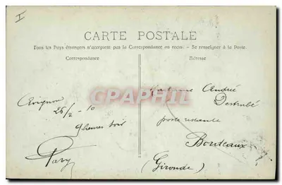 Avignon - O Palácio dos Papas (Entrada Principal) — série 2394 — editor não visível — Verso