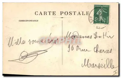 Avignon - Portal Kościoła św. Piotra — wyd. Félix Jean, nr 13 — Rewers