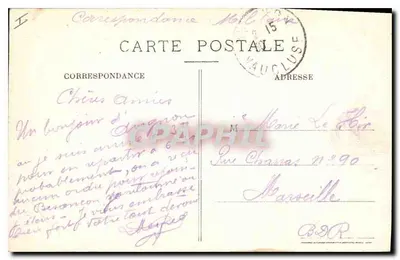 Avignon — Ogród Świętego Mikołaja — Lutrzycy przez Charpentiera — Rewers
