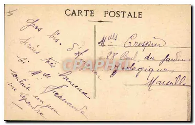 Avignon — Fronton Pałacu Papieskiego — Stara pocztówka n°135 — Rewers