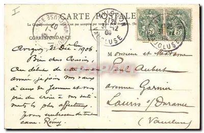 Avignon — Brzegi Rony i ścieżka lasowa obok mostu — Wyd. E. Bois nr 3020 — Rewers