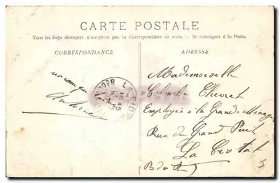 Avignon - A Vênus das Andorinhas (Rocher des Doms) — editor: L. Marneille, n° 590 — Verso