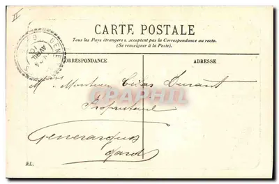 Marseille — Le Prado, widok z Rond-Point — wydawca nieznany, nr serii 11 — Rewers