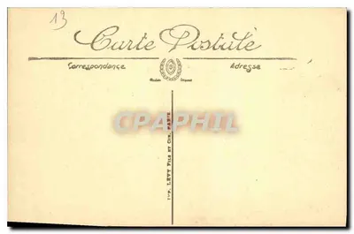 Marseille — Het Paleis van Justitie — Beeld van Berryer — LL. SELECTA — Achterkant