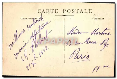 Marseille - Zamek Borély — Wydawnictwo Nowych Galerii, nr 33 — Rewers
