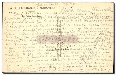 Il Palazzo Longchamp — Marsiglia — Editore La Douce France, n°32 — Verso