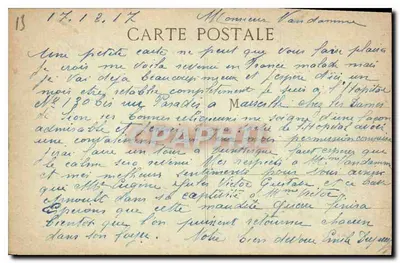 Marselha - A Prefeitura — I.P. — n°6 — Verso
