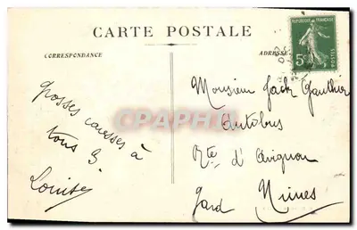 Marsella - El Fuerte de San Juan y la Catedral — Edición Des Nouvelles Galeries, n°71 — Reverso