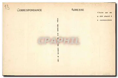Marseille - Nossa Senhora da Guarda — editor L. Lefèvre, n°7 — Verso