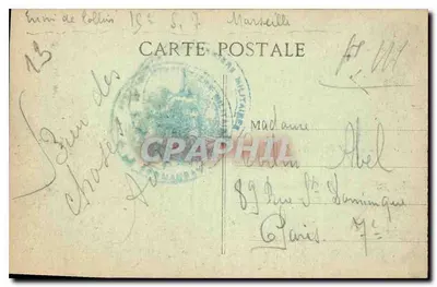 Marselha - Nossa Senhora da Guarda - C.M. — Verso