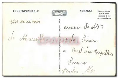 Marseille — Notre-Dame de la Garde — CAP — Verso