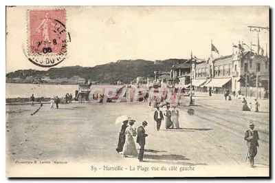 Marseille - La Plage widziana z lewej strony — Fototypia R. Laconne, n°89