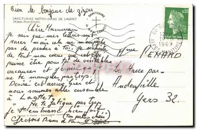 Notre Dame de Laghet — Santuário da Madona — Éditions PHIL — Verso